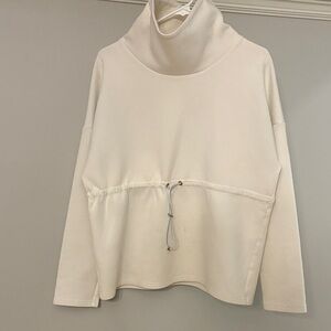 Varley Cream Cowl Neck Sweater